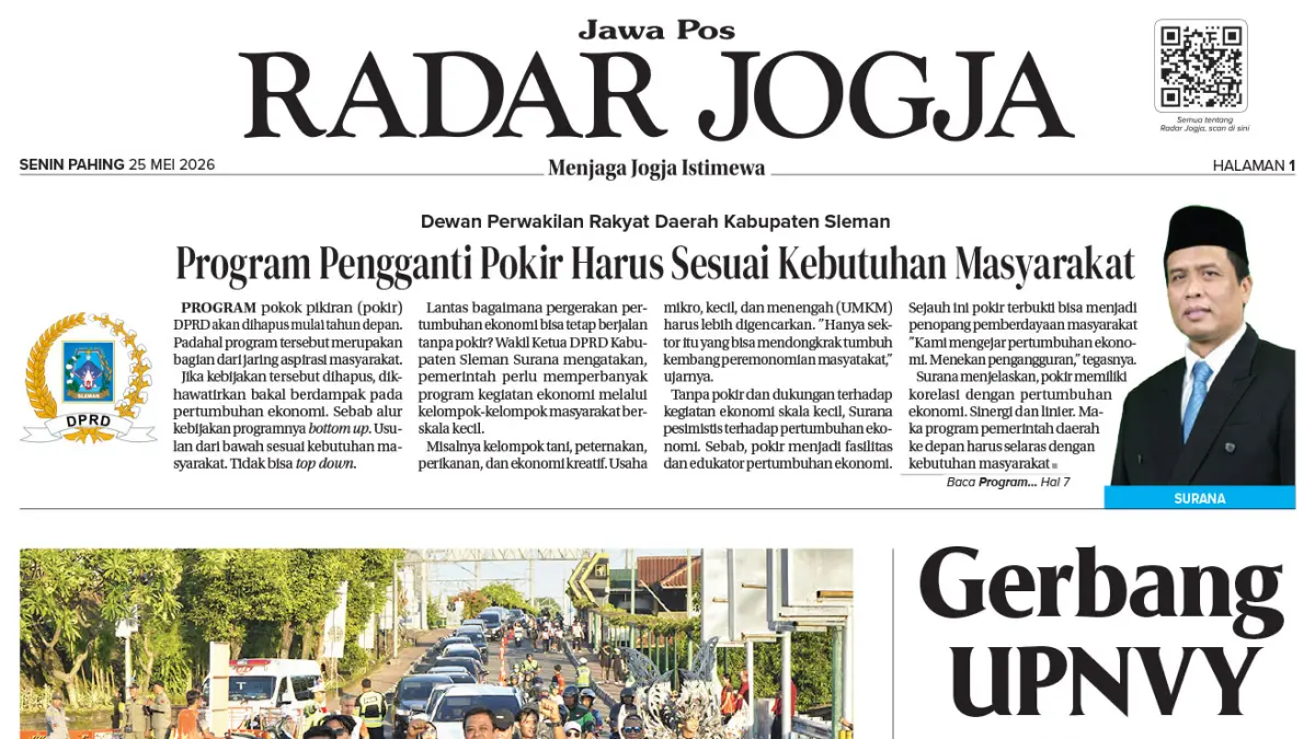 JAWA POS - RADAR JOGJA, EDISI SENIN, 25 MEI 2026