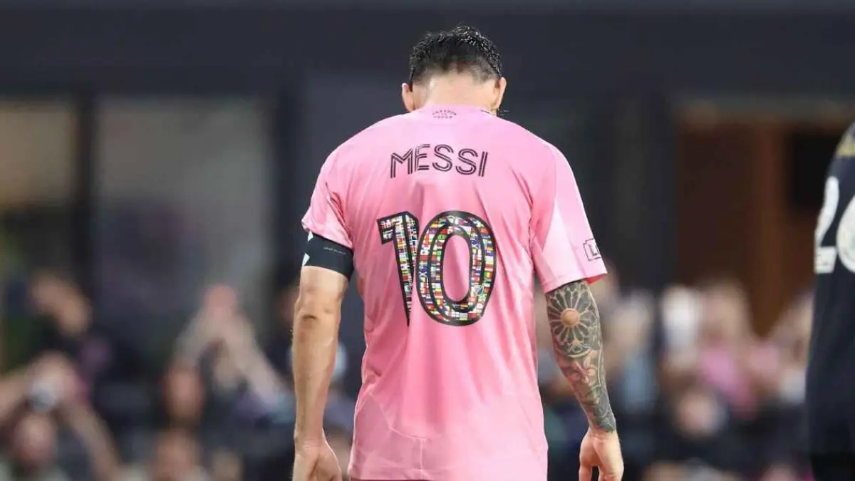 Lionel Messi minta digantikan dalam kemenangan Inter Miami atas Philadelphia Union. (getty images)