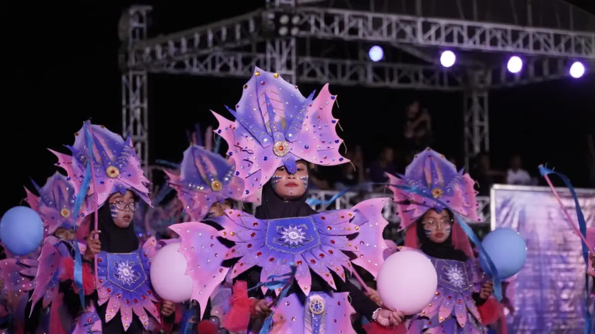 Para peserta IRM Jambidan dari berbagai kelompok sedang menampilkan penampilan terbaiknya&nbsp;- Dokumentasi Pemkab Bantul