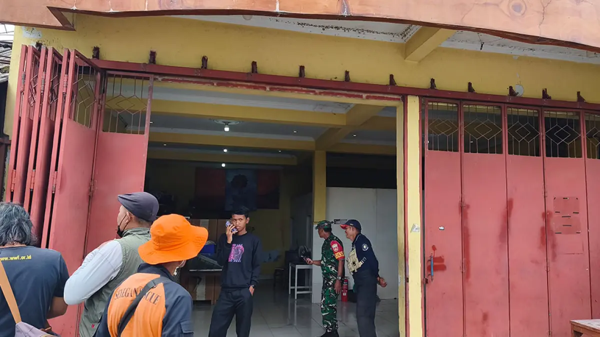 Rumah keluarga Agus Yani setelah seminggu terakhir terus bermunculan api yang membakar berbagai barang dan perabot rumah tangga. Fahmi Fahriza/Radar Jogja
