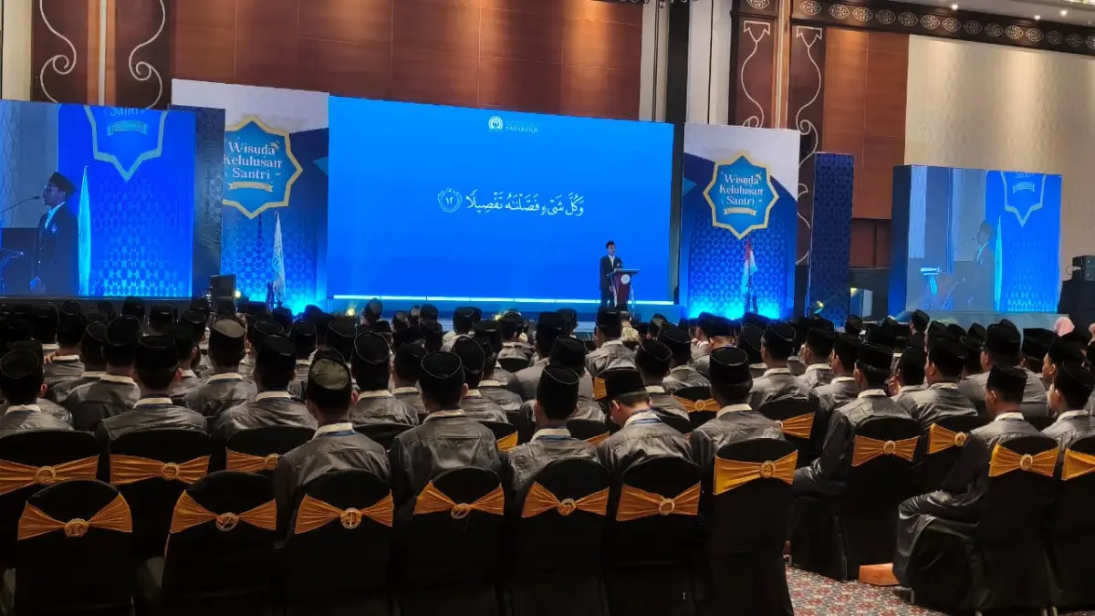 Suasana wisuda Pesantren Tahfizul Quran SahabatQu yang berlangsung di Hotel Sahid Raya&nbsp;- Fahmi Fahriza&nbsp;