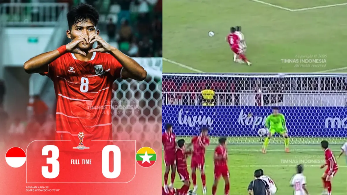 aga Pertandingan Piala AFF U-19 2026 di Stadion Sumatera Utara, Senin (1/6/2026) malam. (Kolase IG/@timnasindonesia)