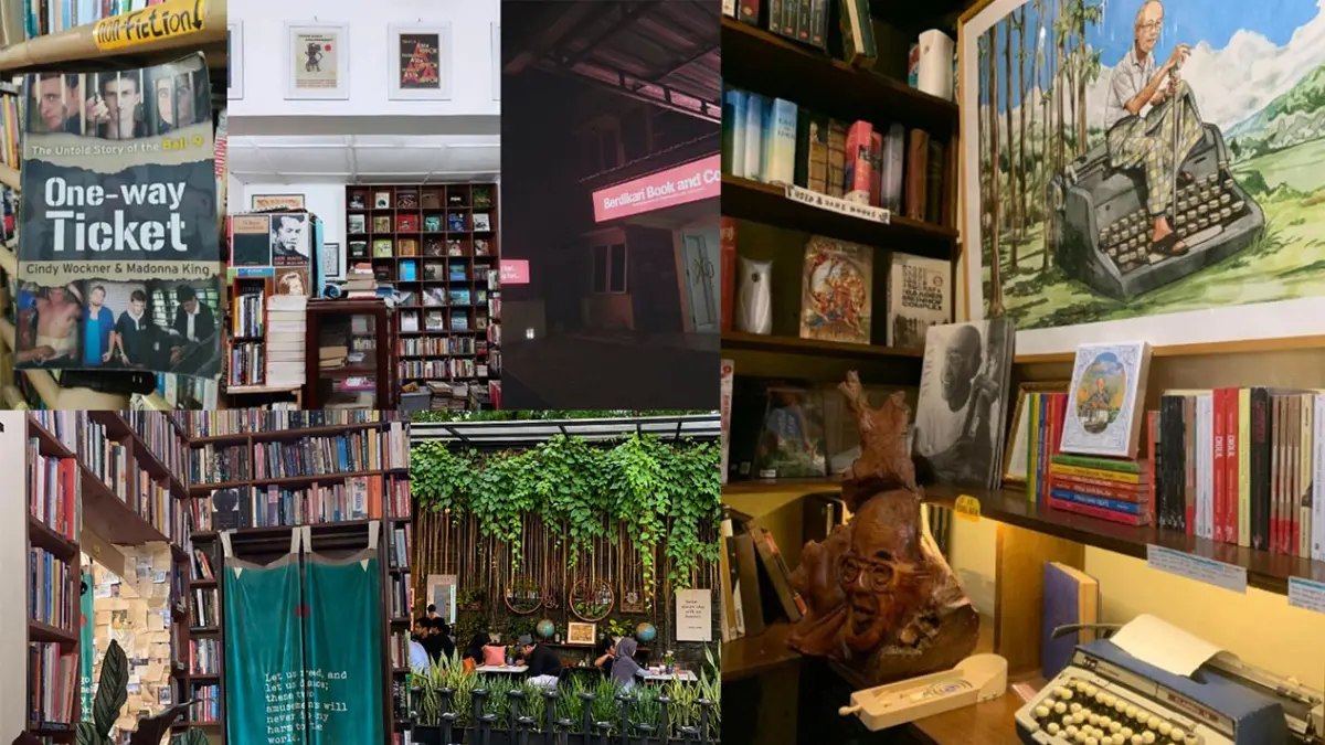 Toko buku hits di Yogyakarta. (Kolase Beragam Sumber)