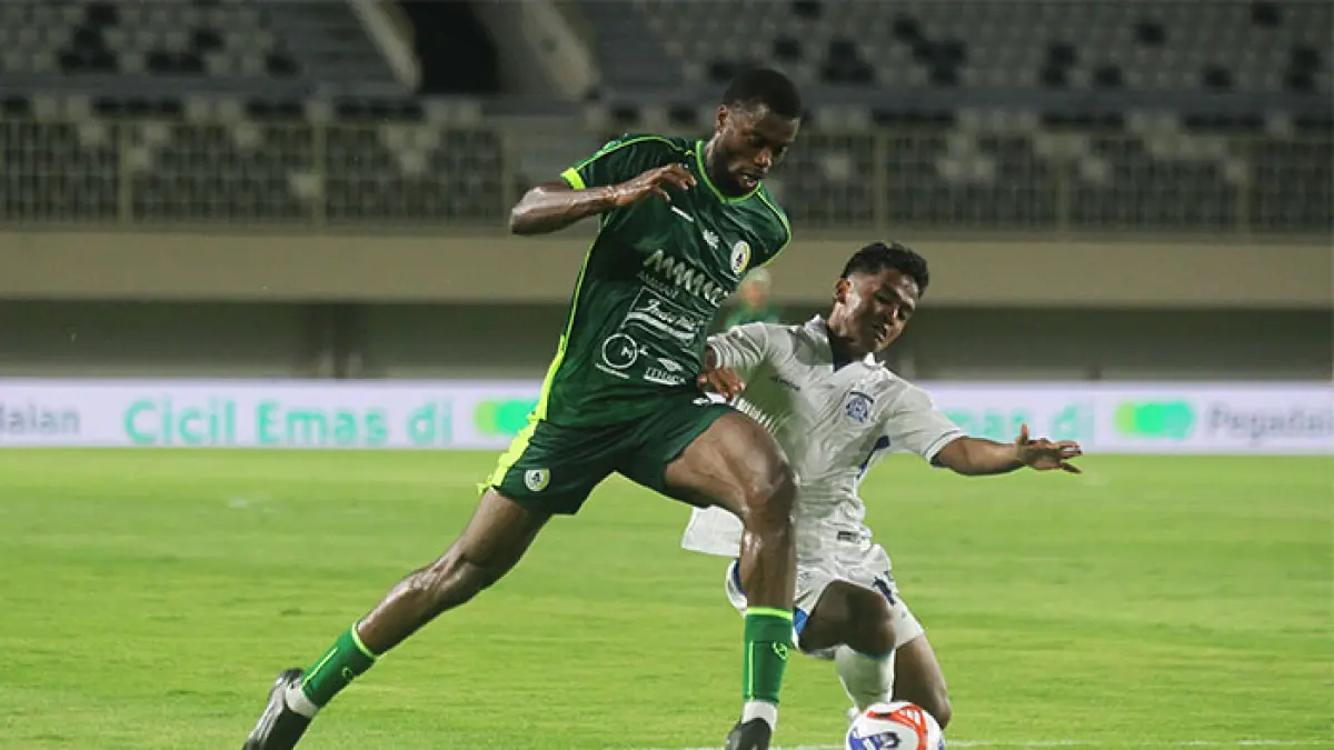 Gelandang asing PSS Sleman Frédéric Injaï. (Guntur Aga Tirtana/Radar Jogja)