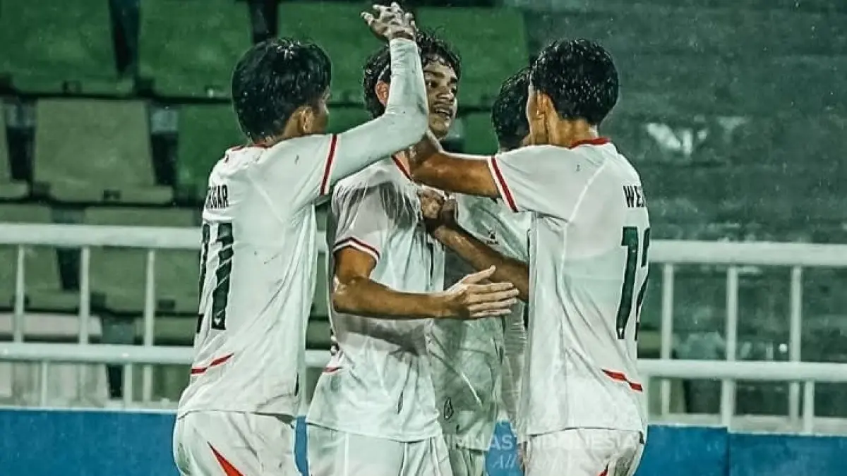 Selebrasi para pemain Timnas Indonesia dalam kemenangan atas Timor Leste di Piala AFF U19 2026. (instagram timnas Indonesia)