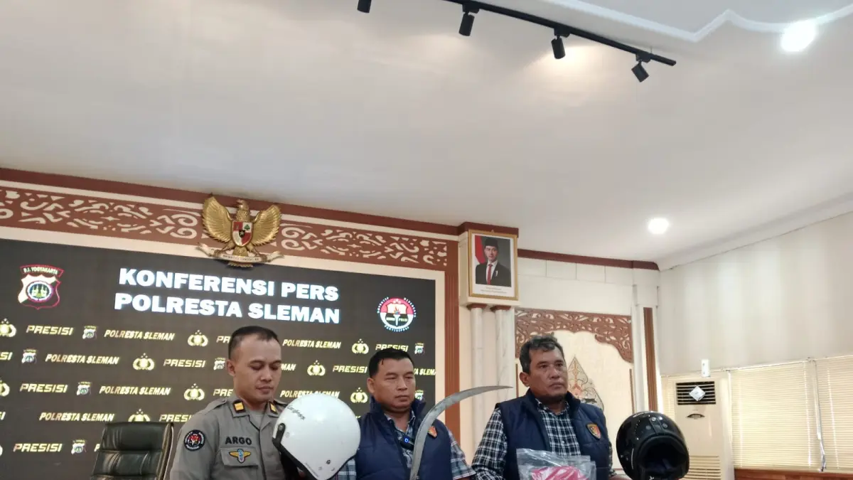 Ungkap kasus Polresta Sleman pada kasus perkelahian antar-geng sekolah - Delima Purnamasari/Radar Jogja