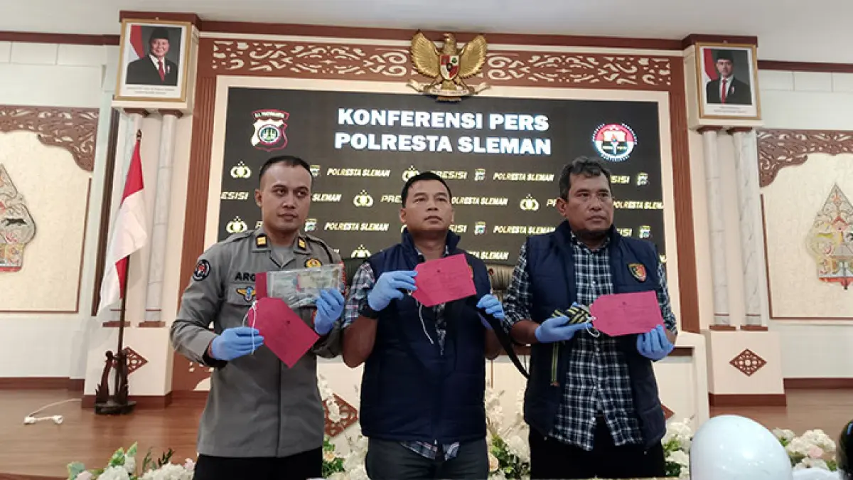 Ungkap kasus Polresta Sleman soal pengeroyokan. (Delima Purnamasari/Radar Jogja)
