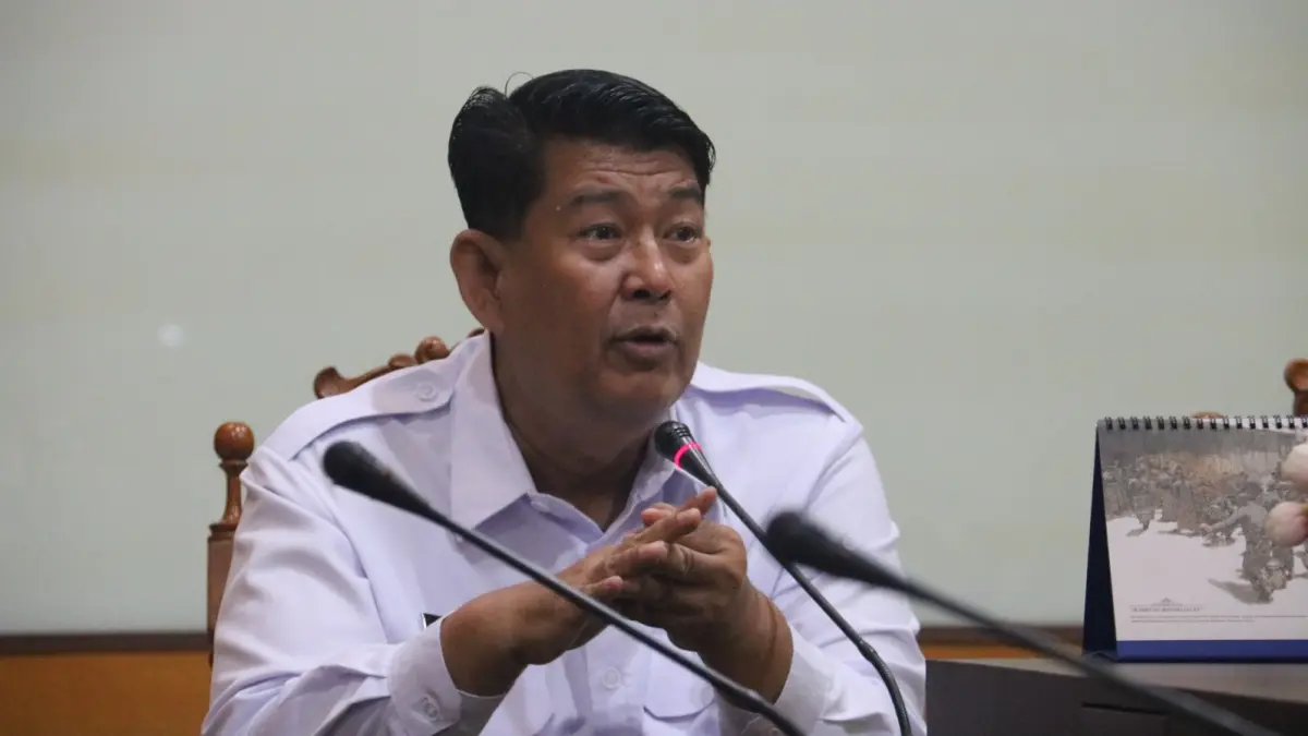 Bupati Kulon Progo Agung Setyawan menjelaskan pertumbuhan ekonomi yang melesat. (Dokumentasi Pemkab Kulon Progo)