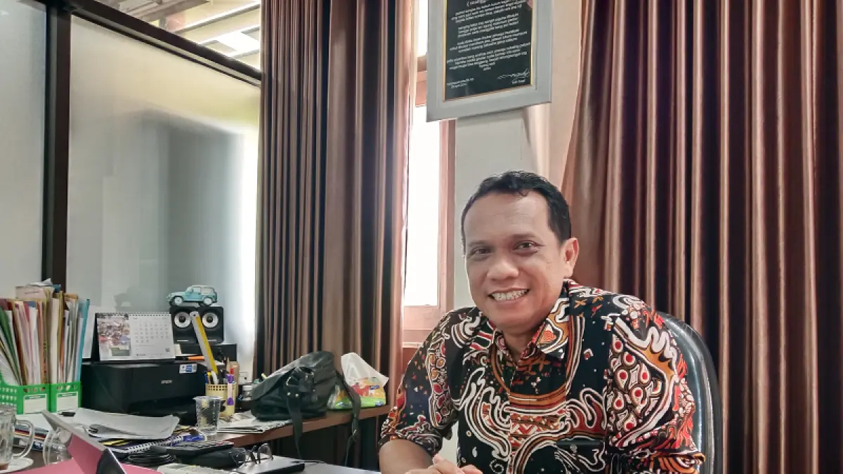 Kepala Bidang Pendataan, Pembinaan, dan Pengawasan Bangunan DPUPKP Kabupaten Sleman, Martinus Doni Purbo Kuncahyo. (Delima Purnamasari/Radar Jogja)