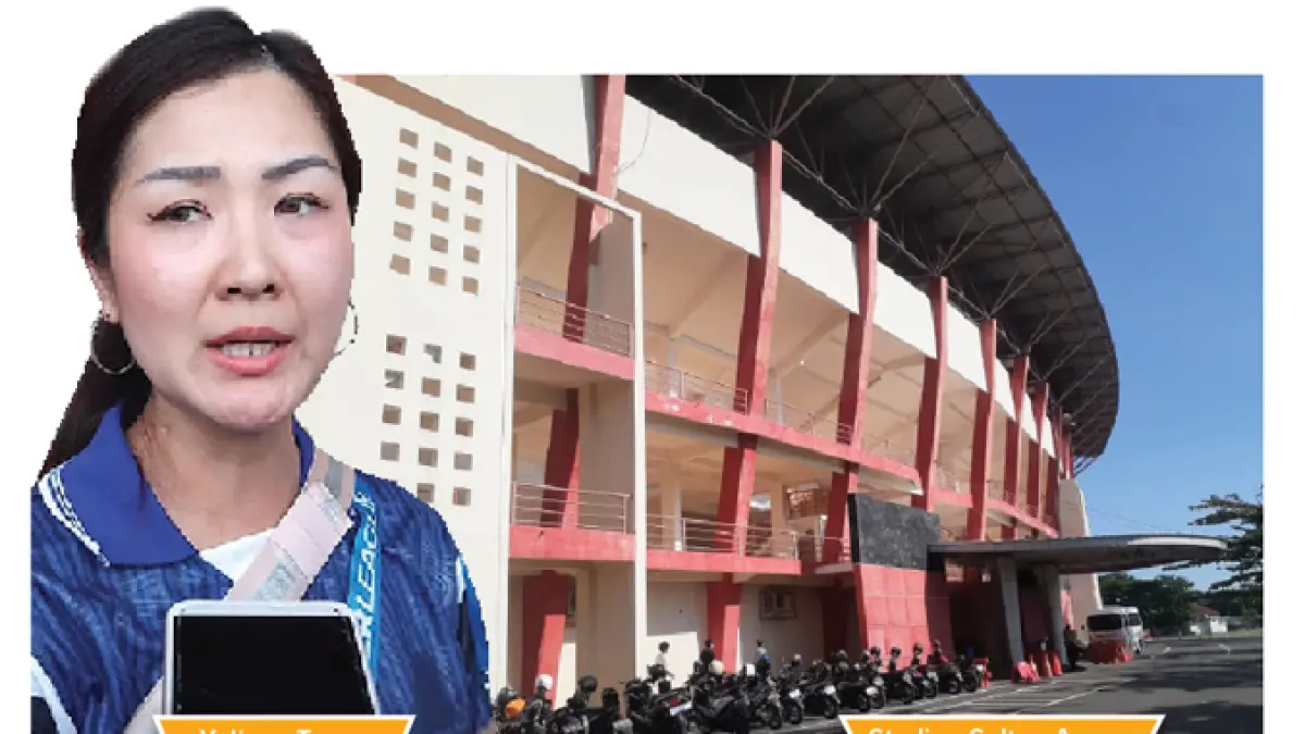 Direktur Utama Laskar Mataram Yuliana Tasno mengaku berpindahnya homebase ke Stadion Sultan Agung (SSA) Bantul berdampak signifikan secara finansial, terutama dari sektor pendapatan tiket penonton. (Foto-foto: Rizky Wahyu/Radar Jogja)
