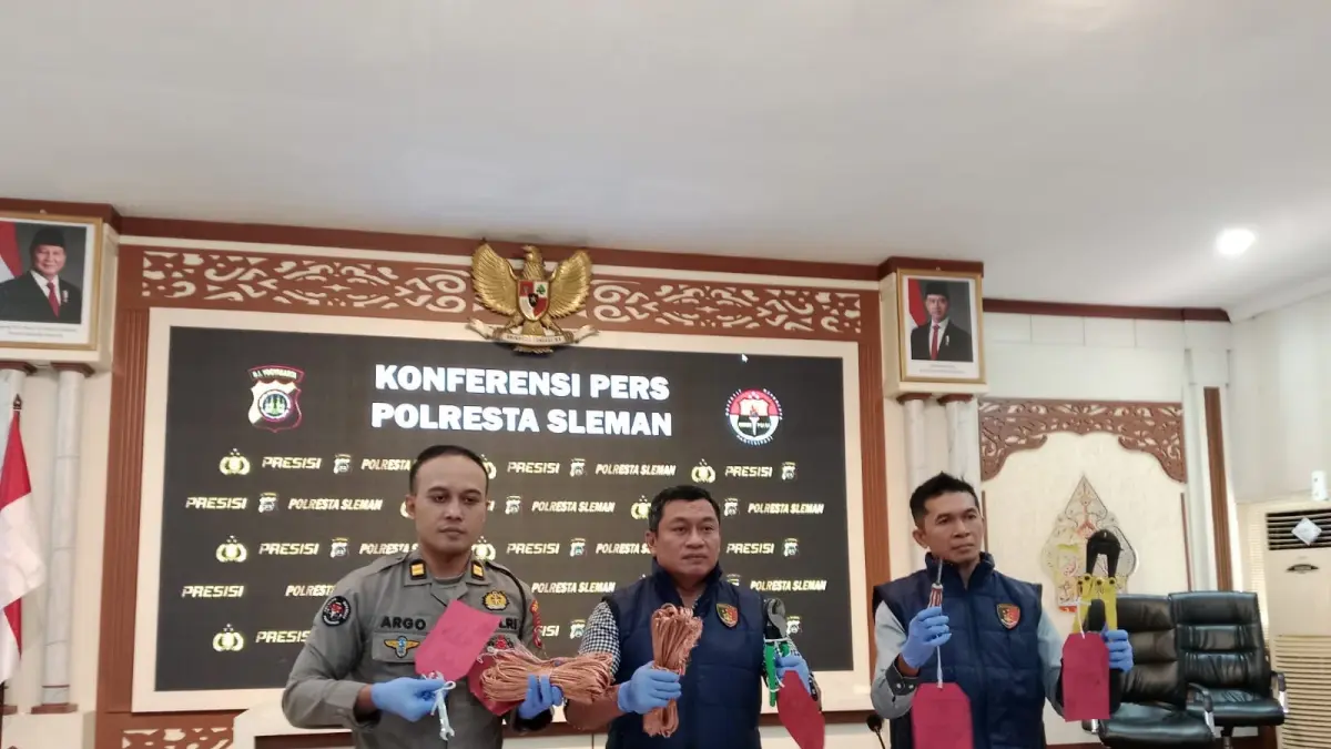 Ungkap kasus Polresta Sleman pada tindak pidana pencurian - Delima Purnamasari/Radar Jogja