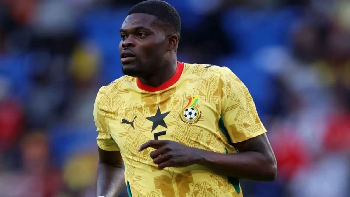 Thomas Partey tidak akan bermain di laga pembuka Piala Dunia 2026 Ghana saat melawan Panama karena ditolak masuk Kanada. (getty images)