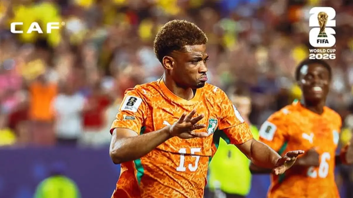Amad Diallo mencetak gol kemenangan Pantai Gading atas Ekuador di laga pembuka Piala Dunia 2026. (instagram)