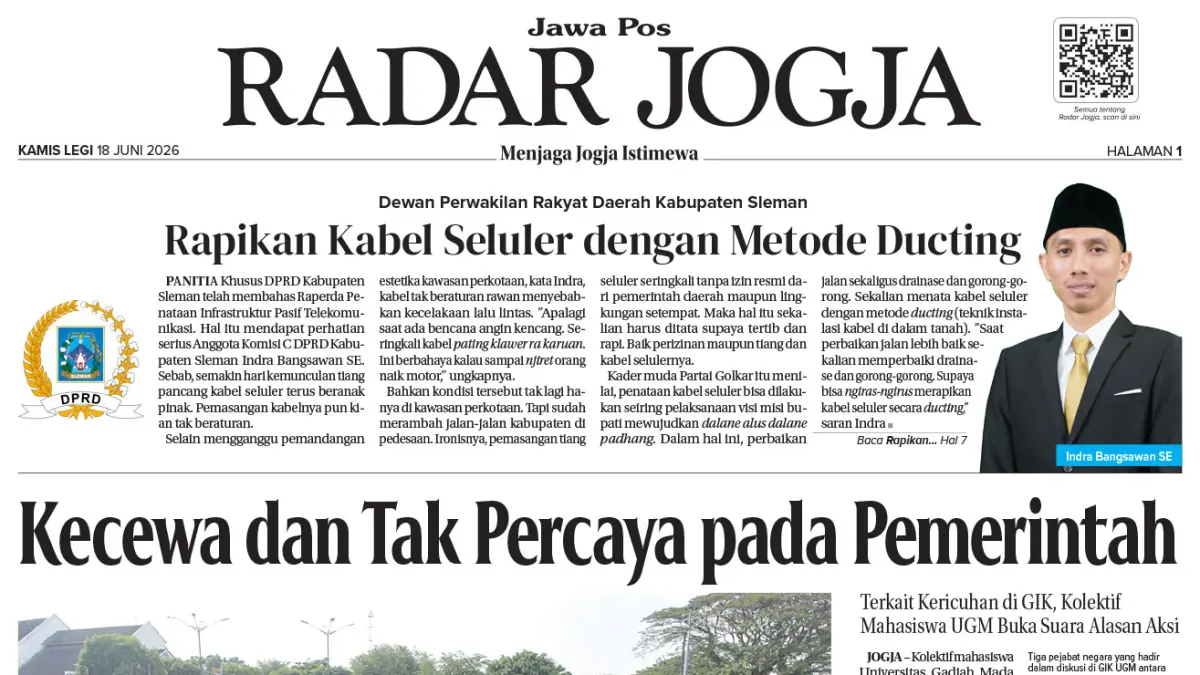 JAWA POS - RADAR JOGJA, EDISI KAMIS, 18 JUNI 2026