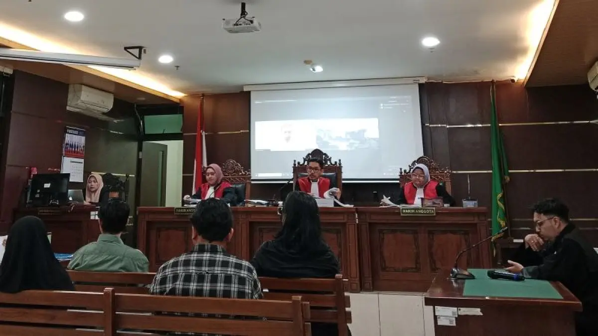 PROSES HUKUM: Persidangan dengan agenda pemeriksaan saksi dalam kasus dugaan penipuan di PN Sleman Kamis (18/6). (Delima Purnamasari/Radar Jogja) 