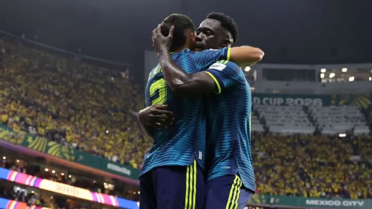 Selebrasi pemain Kolombia dalam kemenangan atas Uzbekistan di Piala Dunia 2026.