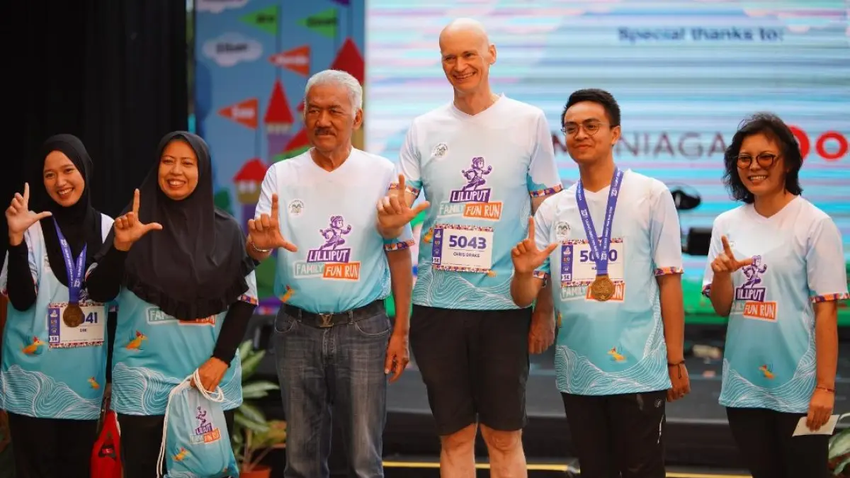 Kemeriahan Lilliput Family Fun Run 2026 yang digelar di The Lilliput World Yogyakarta, Sabtu 20 Juni 2026. 
