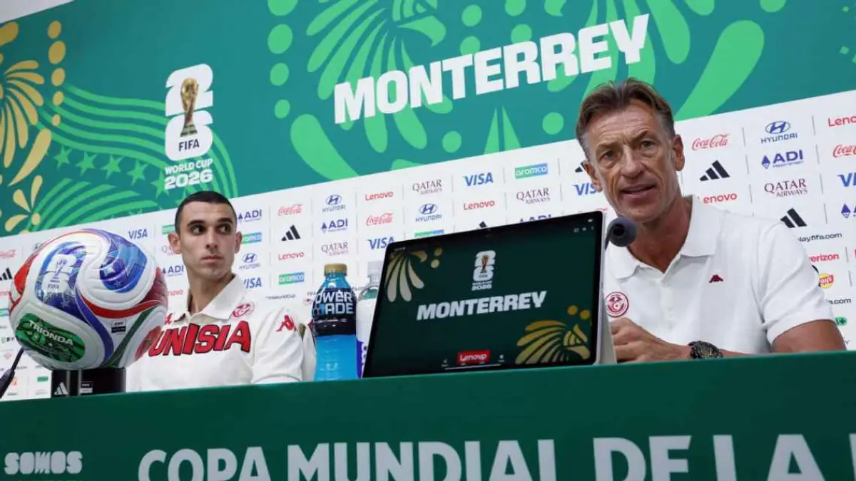 Pelatih Tunisia, Herve Renard menuntut tim harus tampil sempurna secara kolektif saat melawan Jepang di laga kedua Piala Dunia 2026. (getty images)