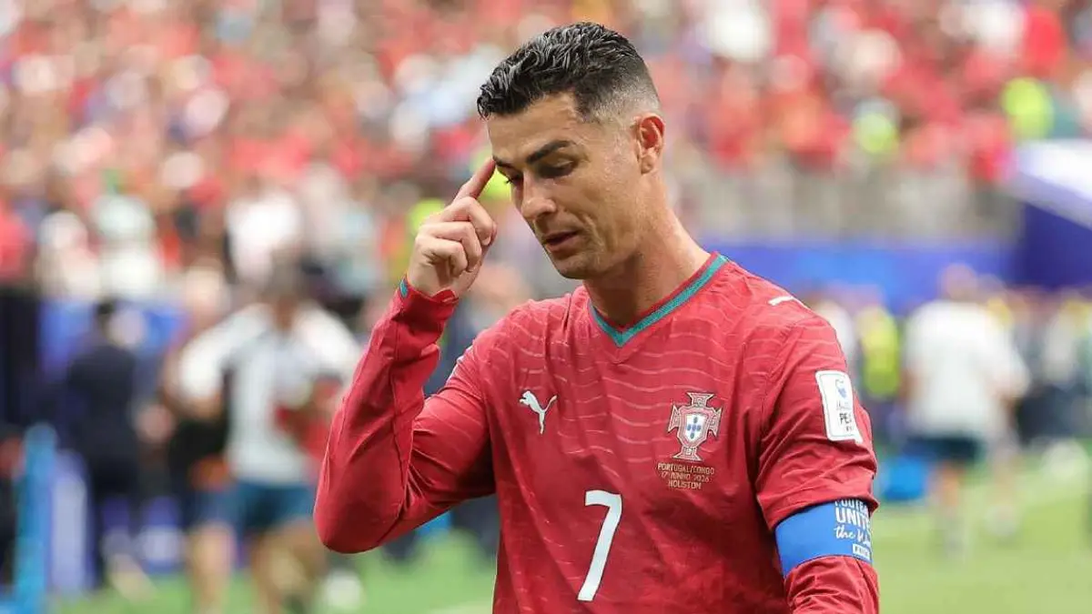 Cristiano Ronaldo dan Portugal mendapatkan banyak kritik di media sosial setelah gagal meraih kemenangan di laga pembuka Piala Dunia 2026 melawan RD Kongo. (getty images)