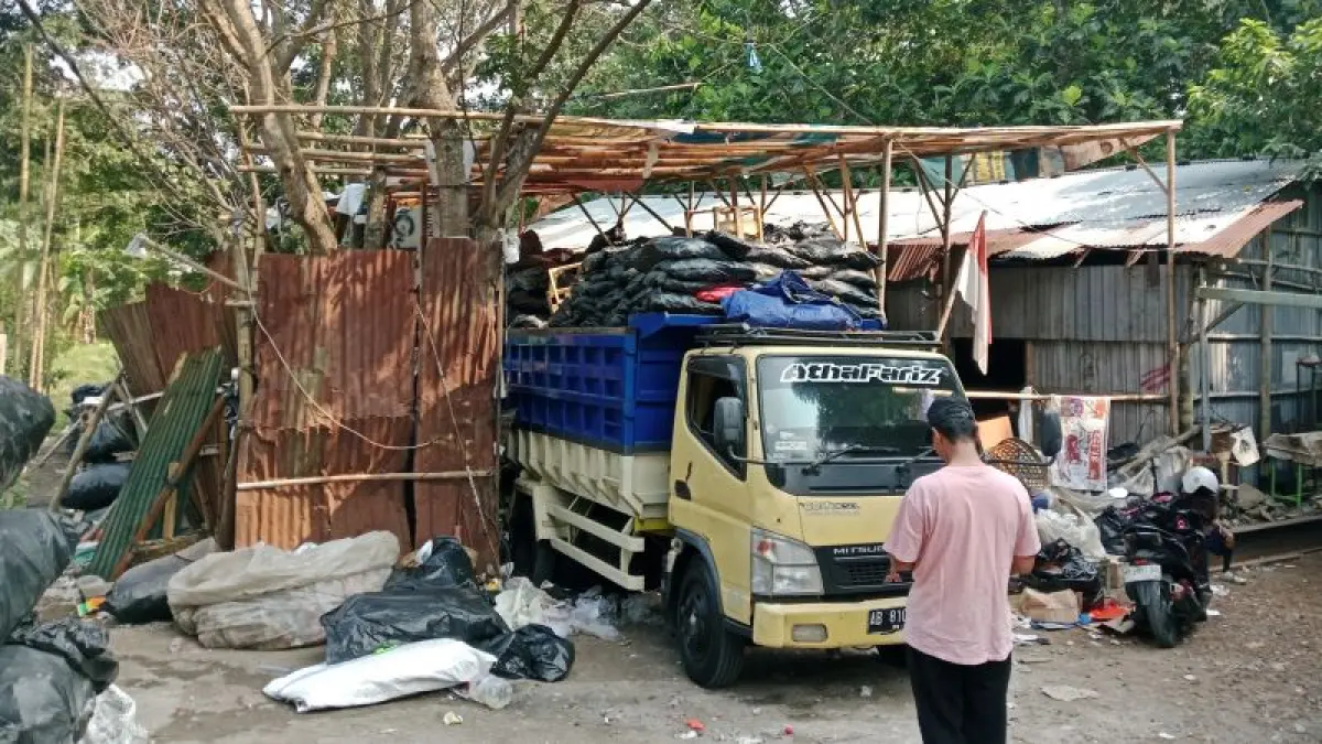 INI LHO: Lokasi pengelolaan sampah tak berizin di Tajem, Maguwoharjo, Depok, Sleman. (Delima&nbsp;Purnamasari/Radar Jogja)