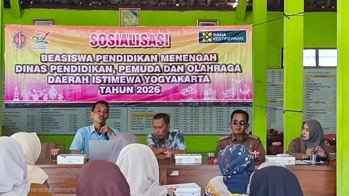 KOMITMEN NYATA: Program beasiswa pendidikan menengah terus disosialisasikan Dinas Pendidikan Pemuda dan Olahraga DIY. Kegiatan itu diadakan di Balai Kalurahan Banaran, Playen, Gunungkidul, Selasa (23/6). (ISTIMEWA)