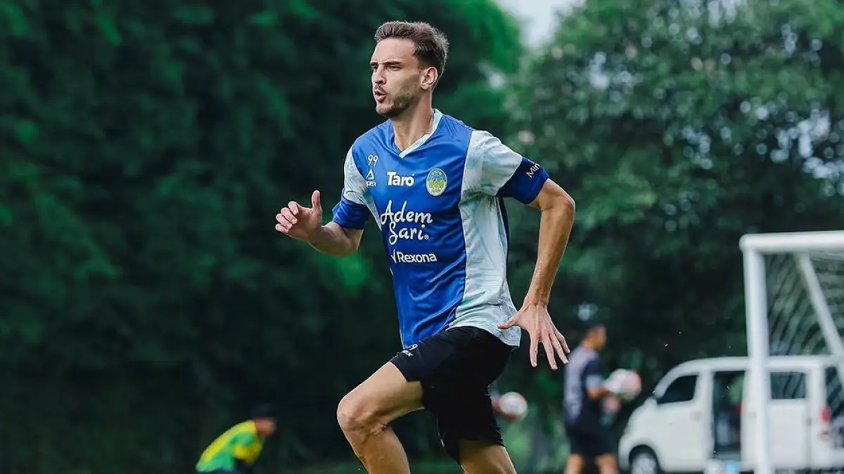 Striker asing PSIM Jogja Nermin Haljeta. Dokumen PSIM Jogja&nbsp;
