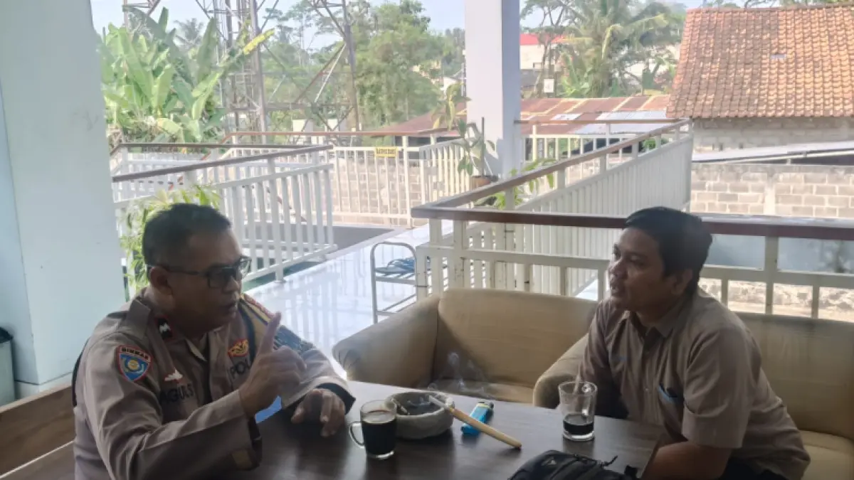 AKTIF: Bhabinkamtibmas Kalurahan Tamantirto Polsek Kasihan Aipda Agus S menyambangi Tabligh Institute Muhammadiyah di Dusun Ngebel RT 09, Tamantirto, Kasihan, Kamis (25/6/2026). (Foto: Dokumentasi Polsek Kasihan)