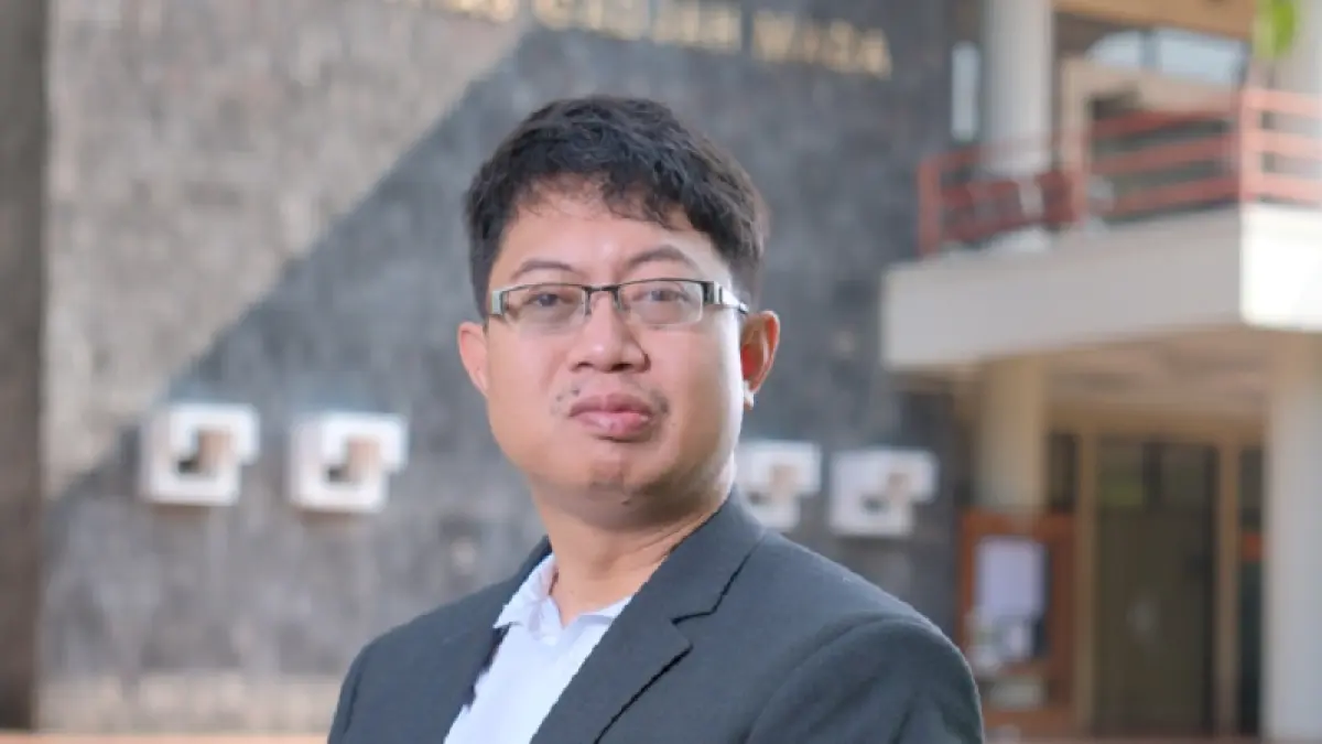 Foto Ekonom Sekolah Vokasi UGM Yudistira Hendra Permana. Humas UGM