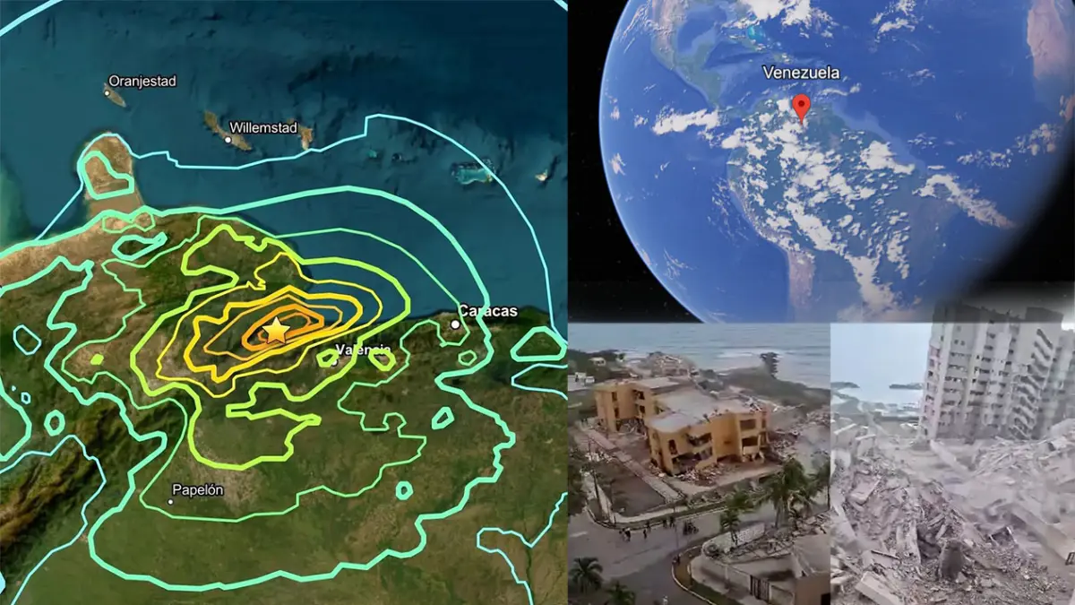 Gempa bumi Venezuela, Amerika. 