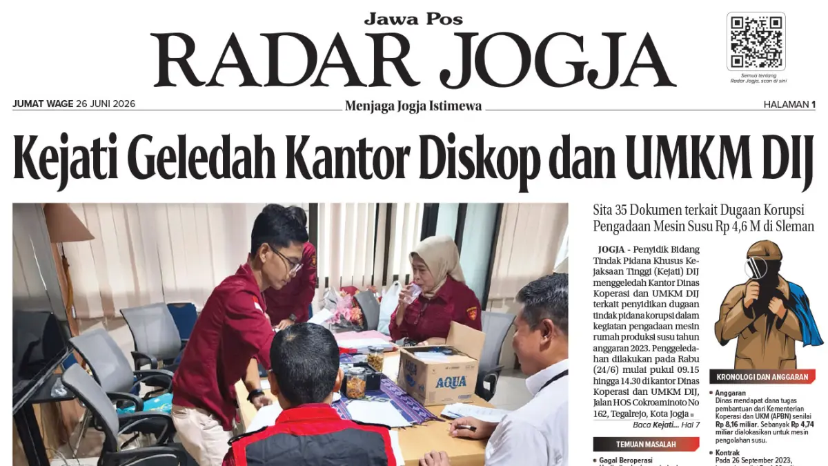 JAWA POS - RADAR JOGJA, EDISI JUMAT, 26 JUNI 2026
