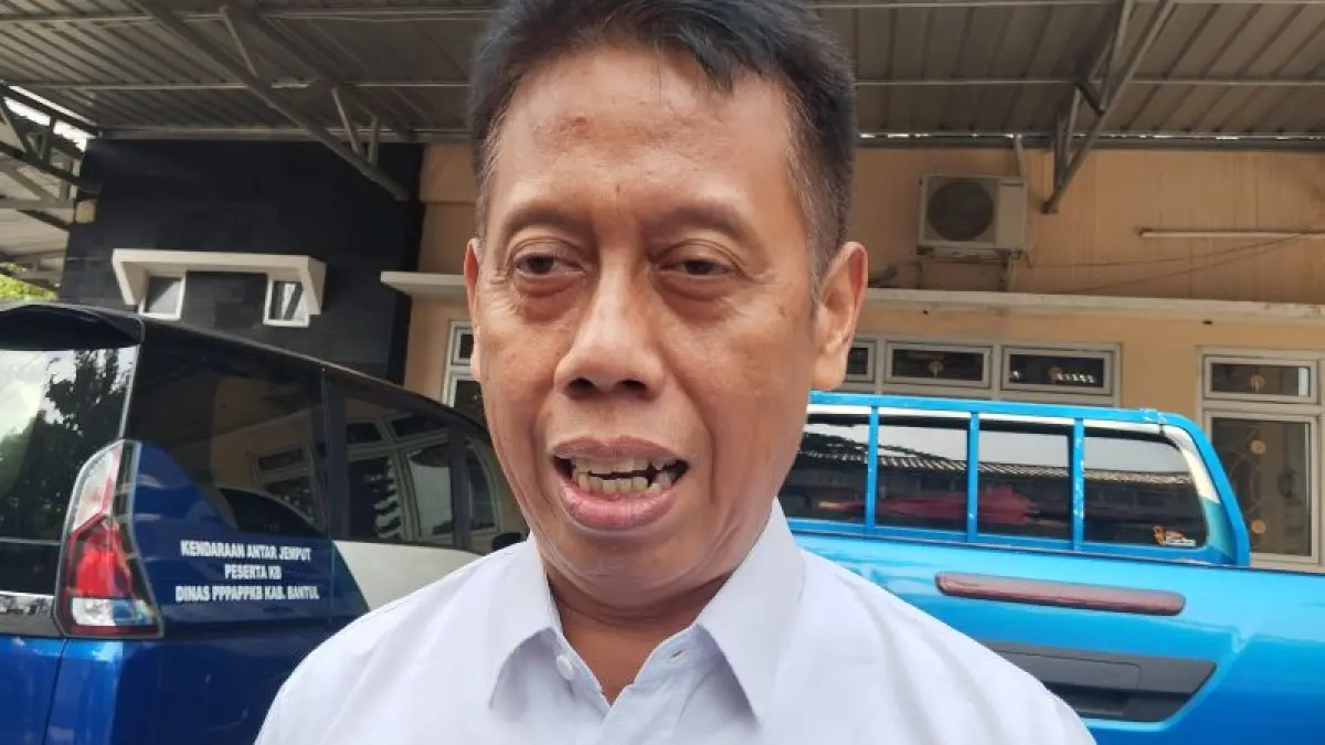 Plt Kepala DP3APPKB Bantul Gunawan Budi Santoso. (Cintia&nbsp;Yuliani/Radar Jogja)