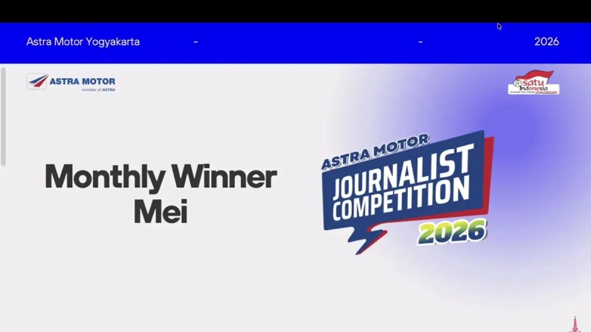 Sesi pengumuman pemenang bulanan Astra Motor Journalist Competition yang dilakukan secara online. Tangkapan Layar&nbsp;