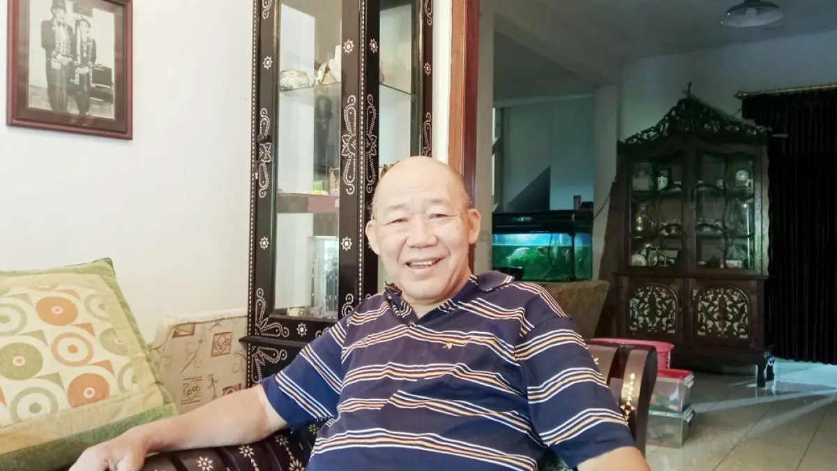 Eks Pegawai TVRI Ahmad Sofyan. (Delima Purnamasari/Radar Jogja)