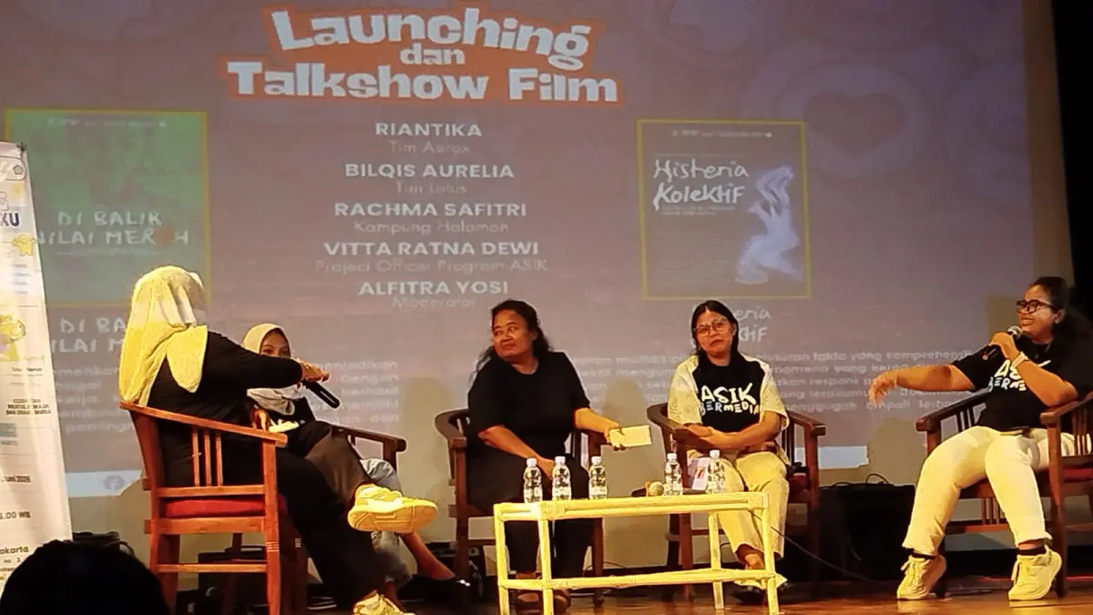 Launching film berjudul Di Balik Nilai Merah (cerita fiksi) dan Histeria Kolektif (dokumenter) diisi dengan talkshow tentang kesehatan mental, Sabtu (27/6/2026) di Auditorium Institut Français d