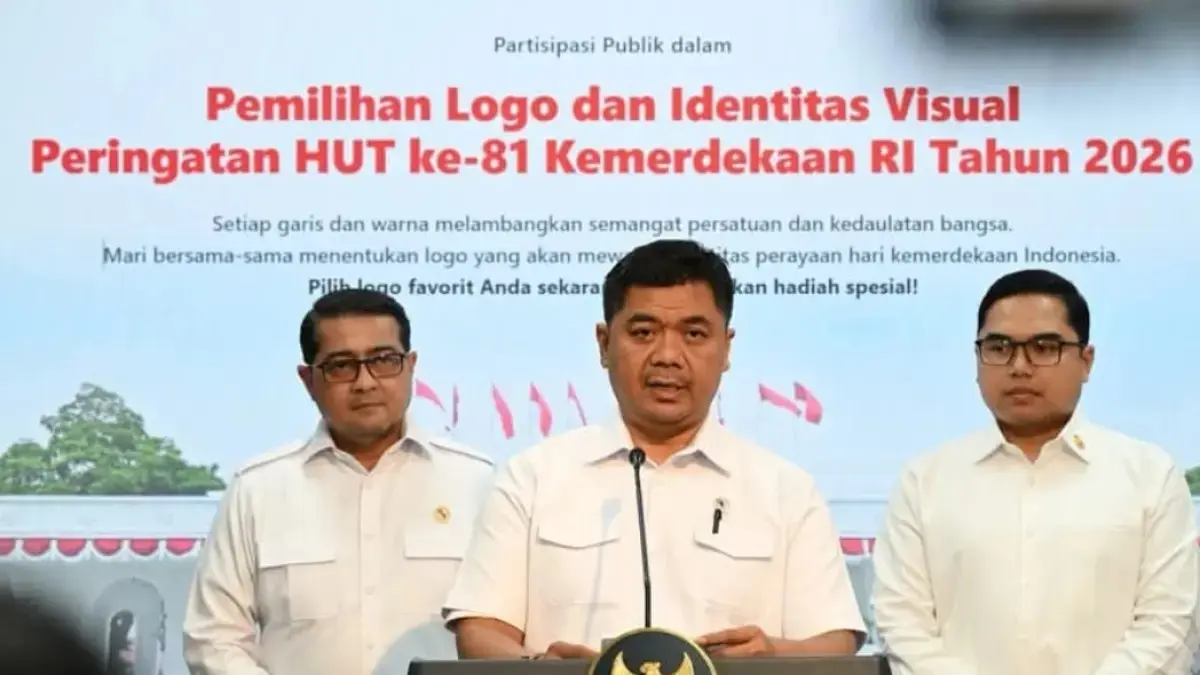 Pemerintah meluncurkan polling pemilihan logo Hari Ulang Tahun (HUT) Ke-81 Kemerdekaan Republik Indonesia. (Foto: BPMI Setpres & Humas Kemensetneg)