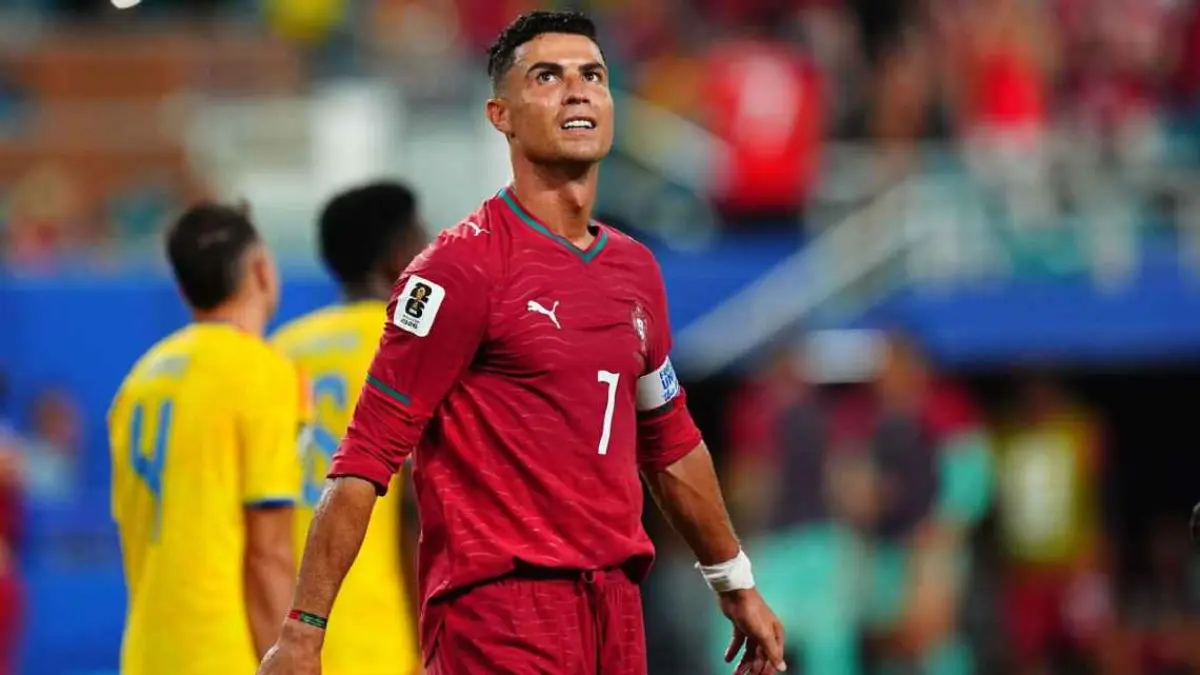 Cristiano Ronaldo tampil penuh bersama Portugal dalam tiga laga fase grup Piala Dunia 2026. (getty images)