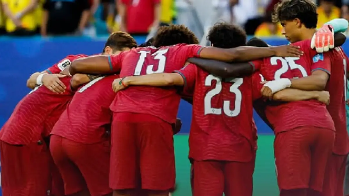 Para pemain Portugal dalam hasil imbang melawan Kolombia di laga terakhir Grup K Piala Dunia 2026.