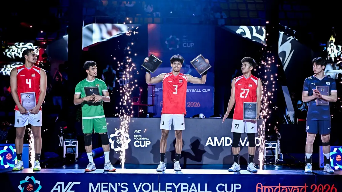 Boy Arnez Borong borong Gelar MVP Asia  AVC Men