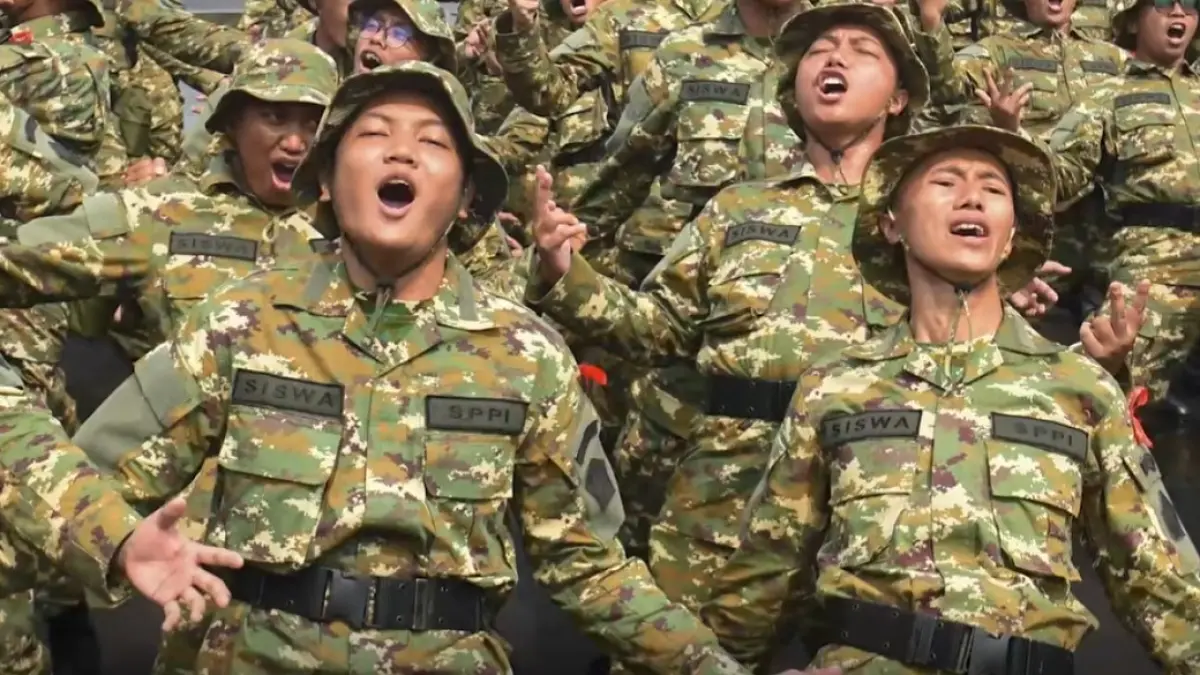 Latihan Dasar Kemiliteran (Latsarmil) calon Manajer Koperasi Desa Merah Putih (KDMP)