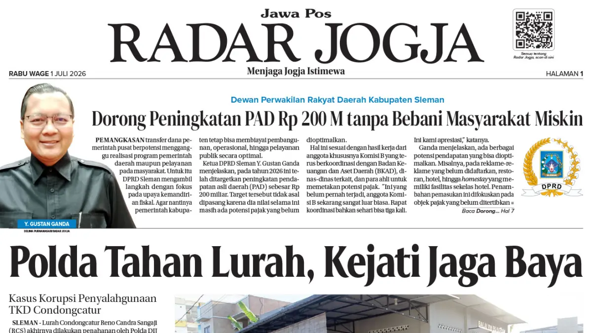 JAWA POS - RADAR JOGJA, EDISI RABU, 01 JULI 2026