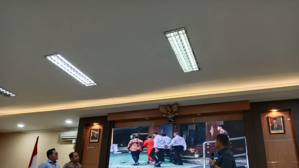 Jumpa pers Polda DIJ pada tindak pidana korupsi - Delima Purnamasari/Radar Jogja