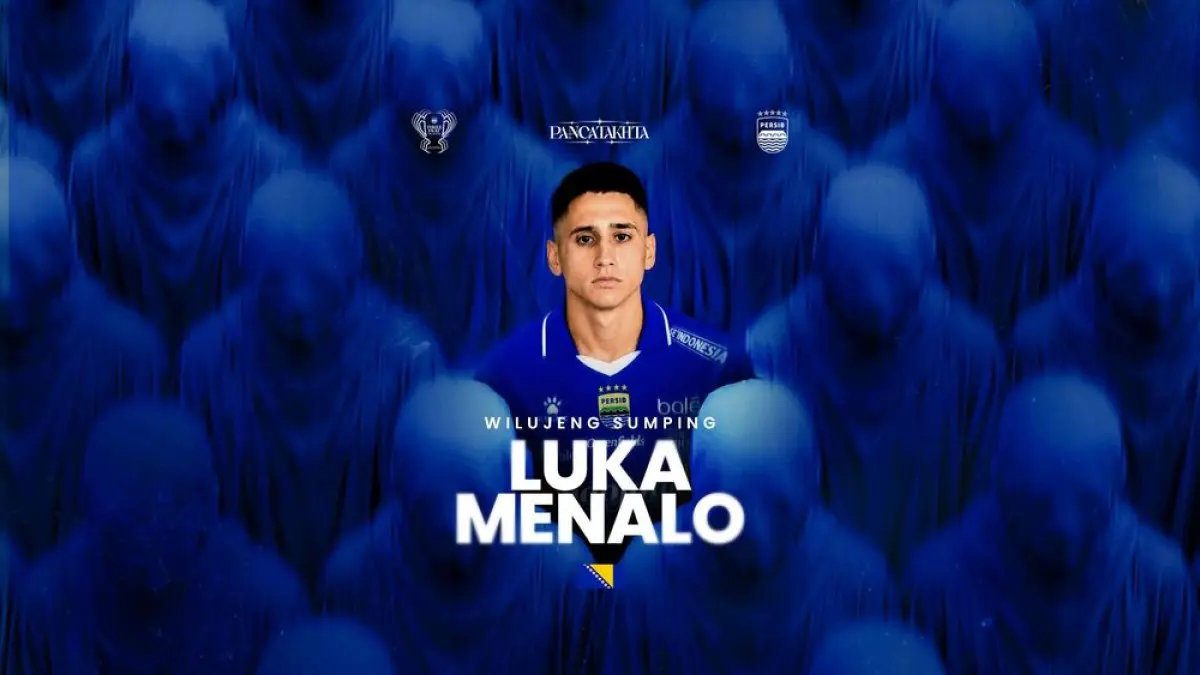 Mantan pemain tim nasional Bosnia-Herzegovina, Luka Menalo resmi berseragam Persib Bandung. (PERSIB)