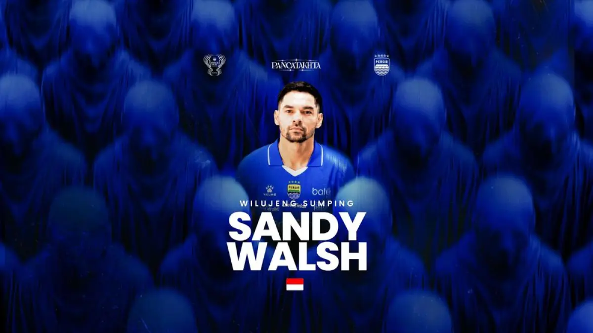 Sandy Walsh resmi menjadi pemain anyar Persib Bandung. (PERSIB)