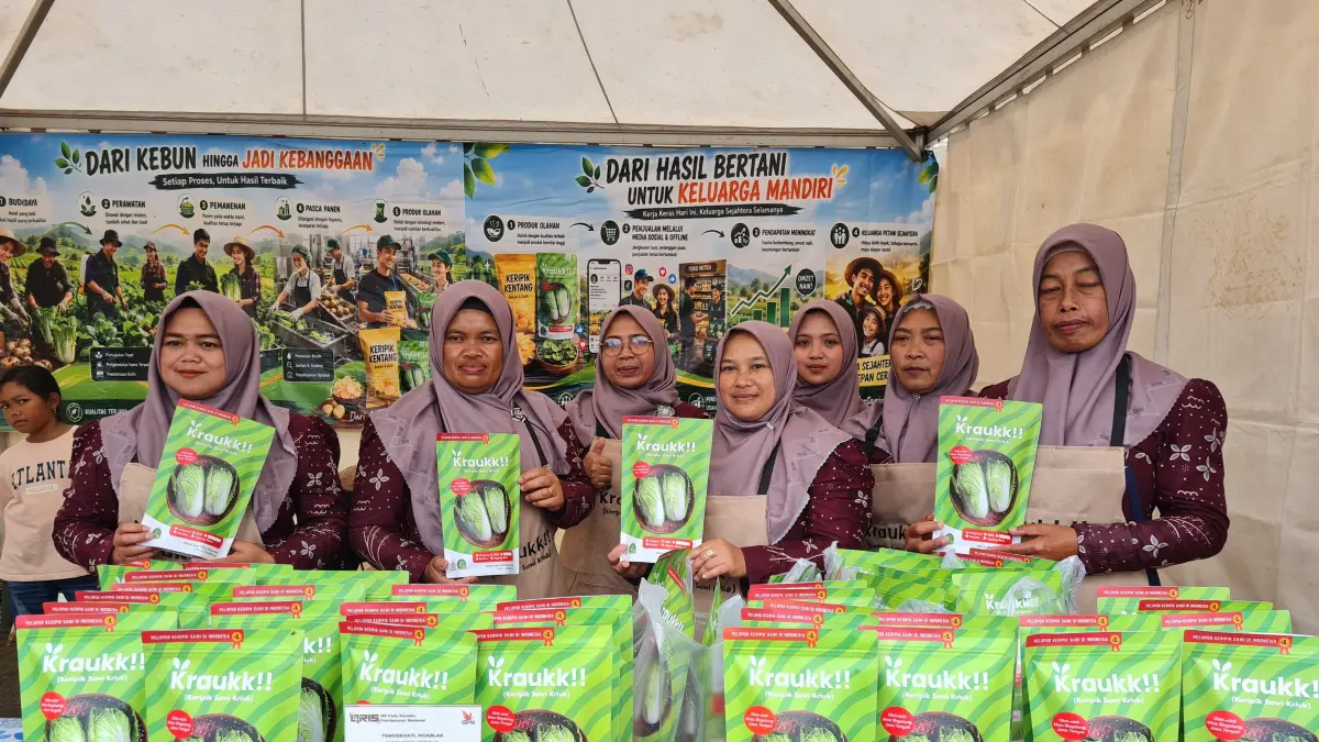 Produk Kraukk!! besutan KWT Sehati di Desa Sumberejo, Ngablak sudah laris di pasaran