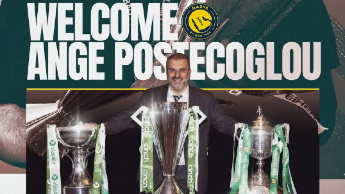Ange Postecoglou resmi menjadi pelatih baru Al Nassr.