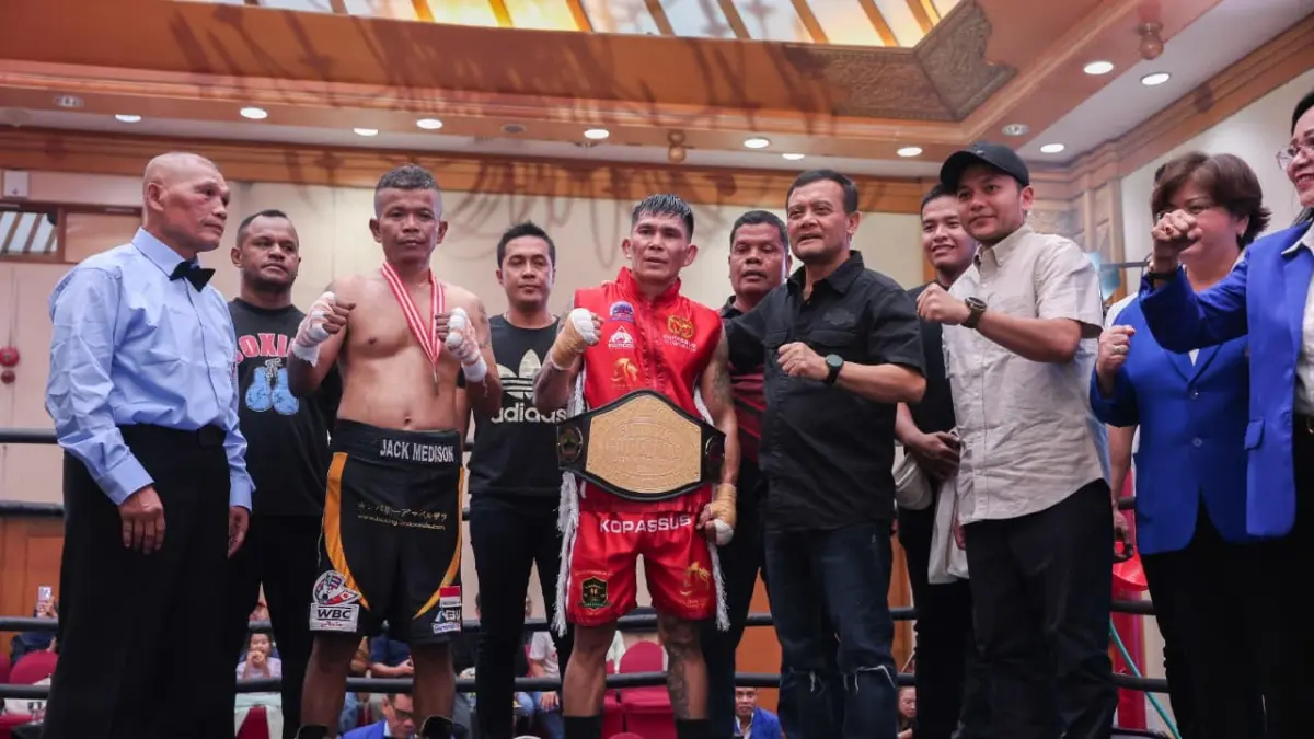 Ahmad Luthfi hadiri Kejuaraan Tinju Nasional yang memperebutkan Sabuk Emas Gubernur Jawa Tengah dan Sabuk Emas Asosiasi Tinju Indonesia (ATI) di Hotel Sahid Jaya, Kota Surakarta, Sabtu, 4 Juli 2026.&nbsp;