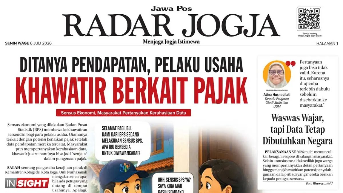 JAWA POS - RADAR JOGJA, EDISI SENIN, 6 JULI 2026