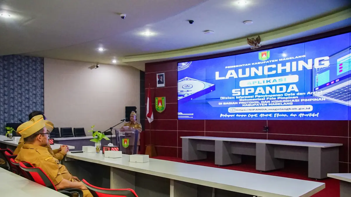 Pemkab Magelang meluncurkan sistem digital untuk mengelola arsip dokumentasi, Senin (6/7).