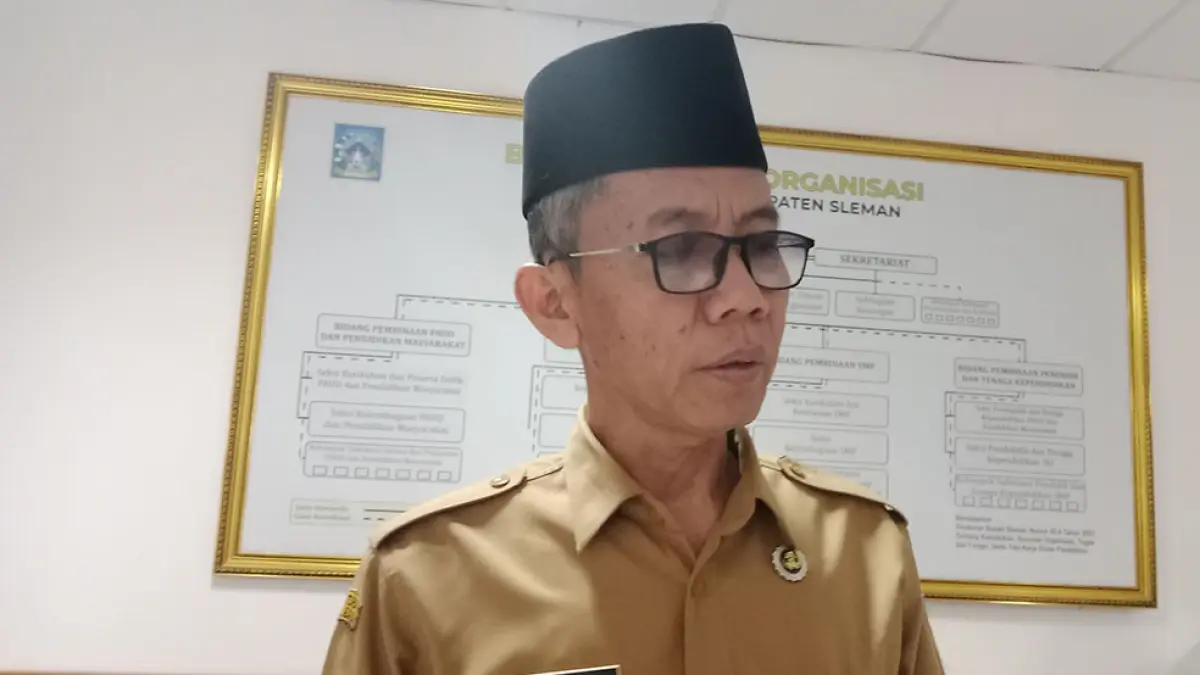 Kepala Dinas Pendidikan Kabupaten Sleman Mustadi. Delima Purnamasari/Radar Jogja
