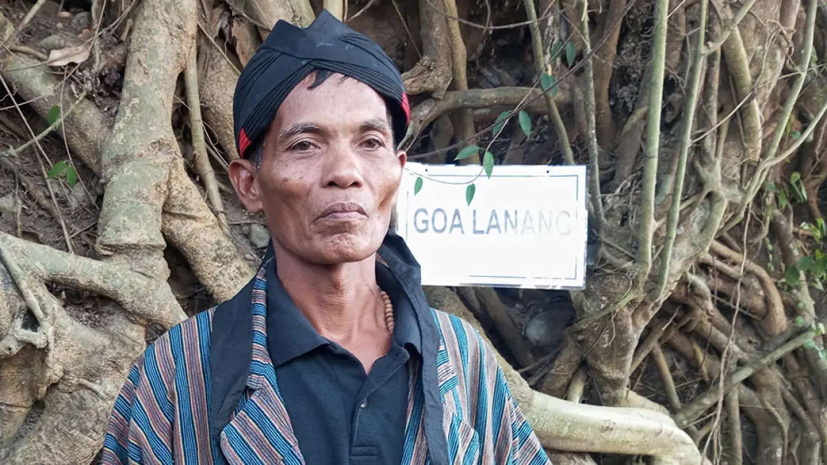 DIRAWAT: Juru Kunci Goa Mangkubumi Wardi SAAT memberikan keterangan kepada wartawan.&nbsp; Yusuf Bastiar/Radar Jogja
